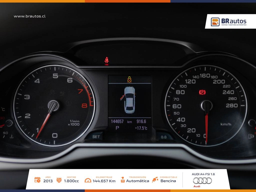 AUDI A4 1.8 T 4X2 120HP MULTITRONIC AT 4P $8.890.000