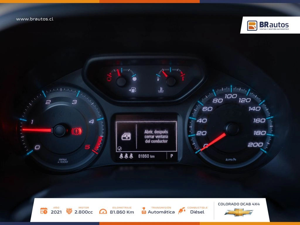 Chevrolet Colorado LT 2.8 Turbo Diésel 2022 | 4x4 | Solo 72.511 KM | Los Ángeles