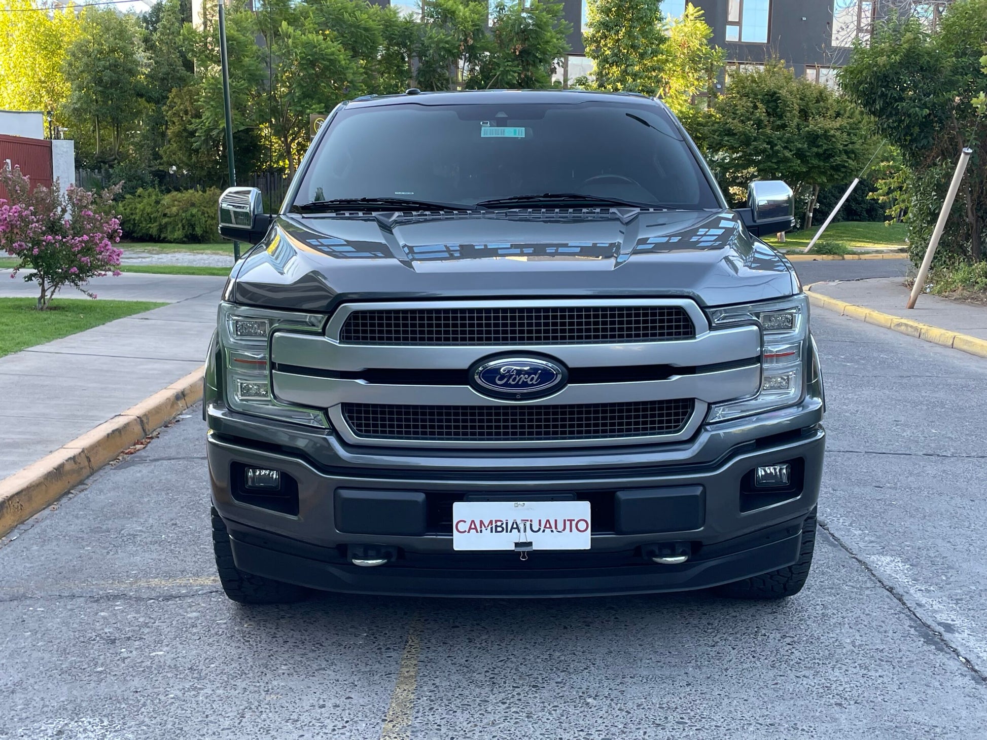 Ford F-150 Platinum 2020 frente cromado elegante luces LED Detodoauto
