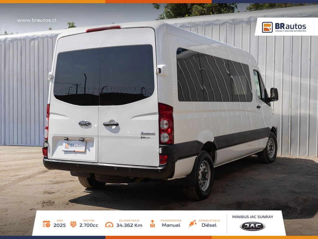 JAC Sunray 2.7 Diésel 2025 | 13+1 Pasajeros | 34.362 KM | Casi Nueva - Los Angeles