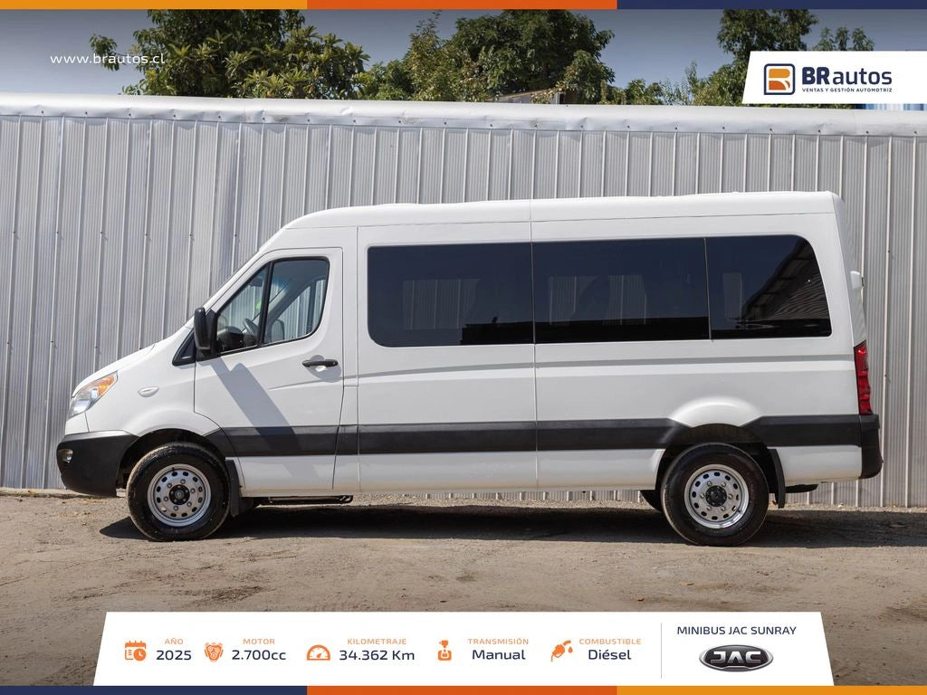 JAC Sunray 2.7 Diésel 2025 | 13+1 Pasajeros | 34.362 KM | Casi Nueva - Los Angeles