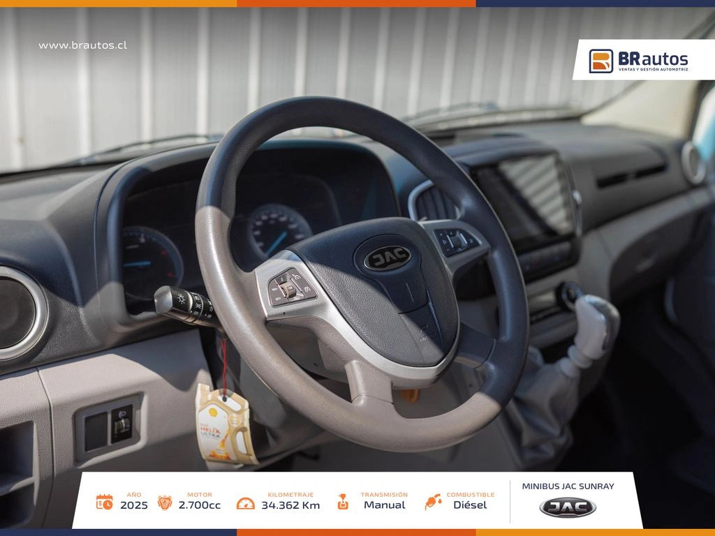 JAC Sunray 2.7 Diésel 2025 | 13+1 Pasajeros | 34.362 KM | Casi Nueva - Los Angeles