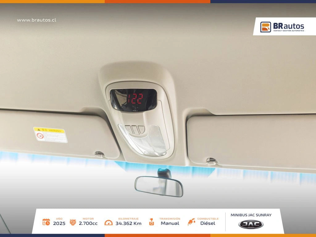 JAC Sunray 2.7 Diésel 2025 | 13+1 Pasajeros | 34.362 KM | Casi Nueva - Los Angeles