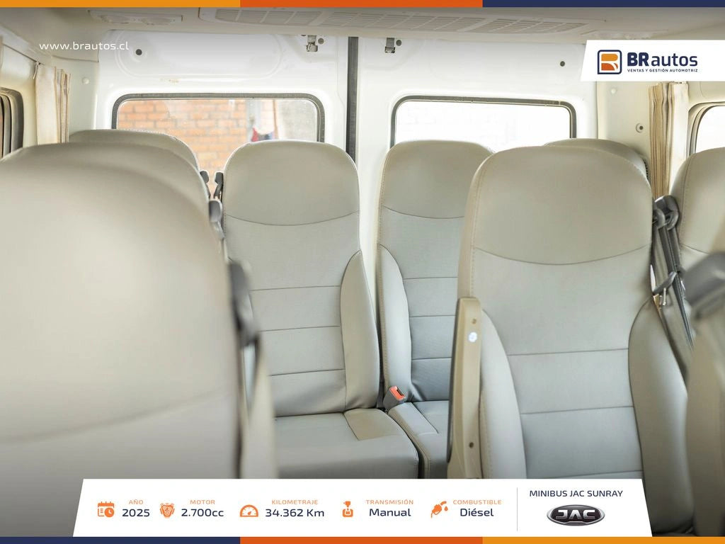 JAC Sunray 2.7 Diésel 2025 | 13+1 Pasajeros | 34.362 KM | Casi Nueva - Los Angeles