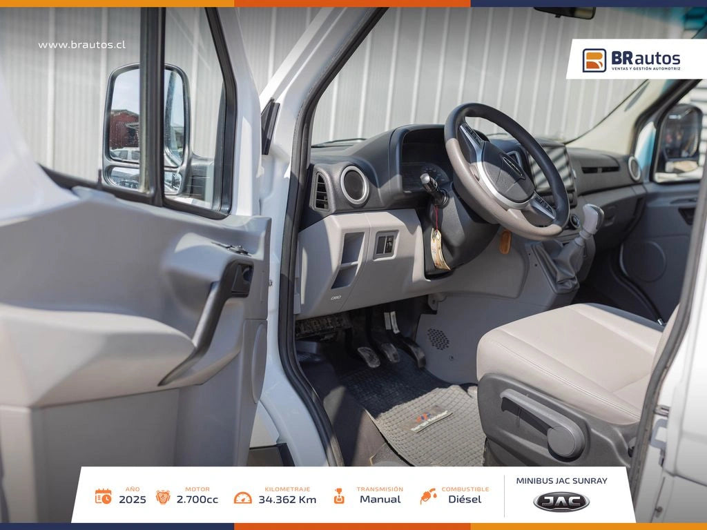 JAC Sunray 2.7 Diésel 2025 | 13+1 Pasajeros | 34.362 KM | Casi Nueva - Los Angeles