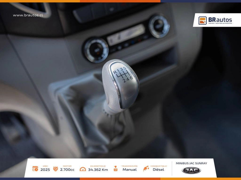 JAC Sunray 2.7 Diésel 2025 | 13+1 Pasajeros | 34.362 KM | Casi Nueva - Los Angeles