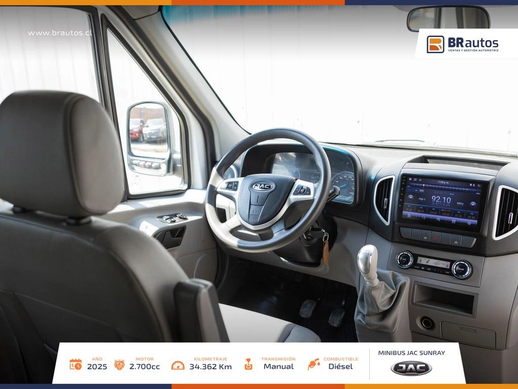 JAC Sunray 2.7 Diésel 2025 | 13+1 Pasajeros | 34.362 KM | Casi Nueva - Los Angeles
