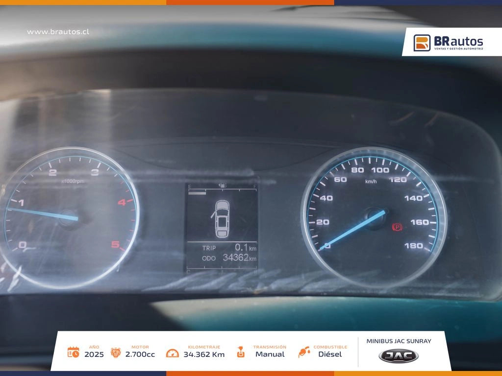 JAC Sunray 2.7 Diésel 2025 | 13+1 Pasajeros | 34.362 KM | Casi Nueva - Los Angeles