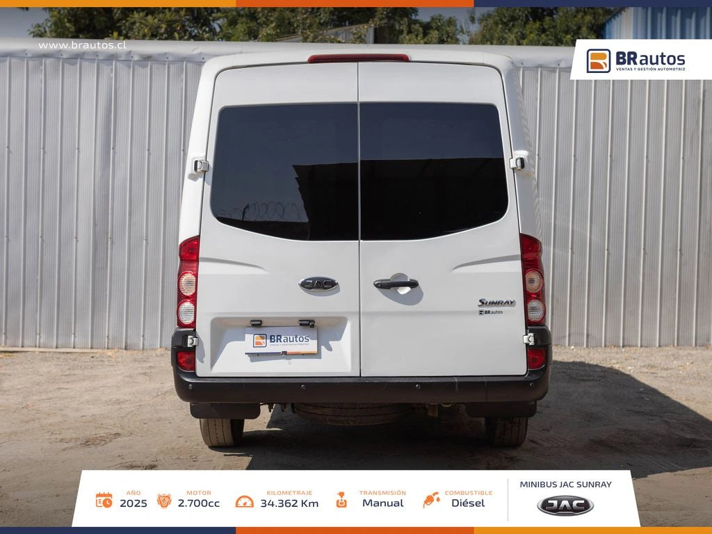 JAC Sunray 2.7 Diésel 2025 | 13+1 Pasajeros | 34.362 KM | Casi Nueva - Los Angeles