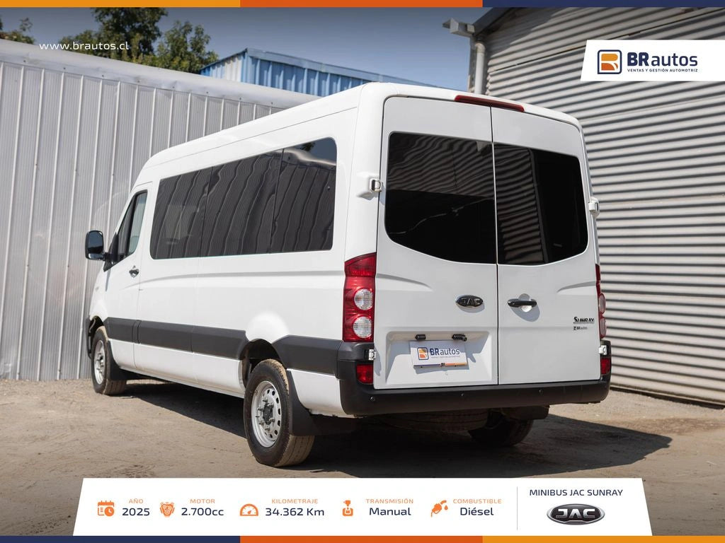 JAC Sunray 2.7 Diésel 2025 | 13+1 Pasajeros | 34.362 KM | Casi Nueva - Los Angeles
