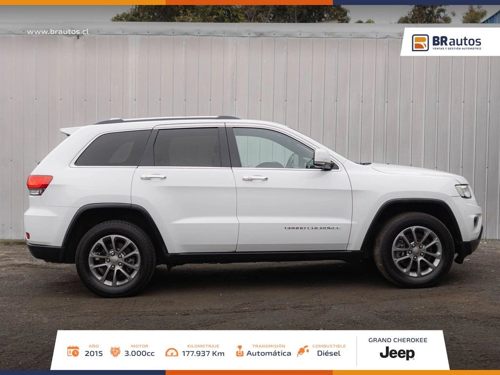 Jeep Grand Cherokee Limited 3.0 TD 4x4 2015 | Único Dueño | Diésel | Santiago
