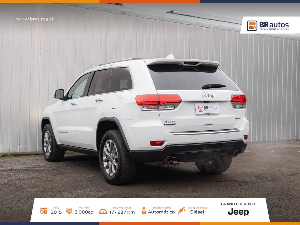 Jeep Grand Cherokee Limited 3.0 TD 4x4 2015 | Único Dueño | Diésel | Santiago