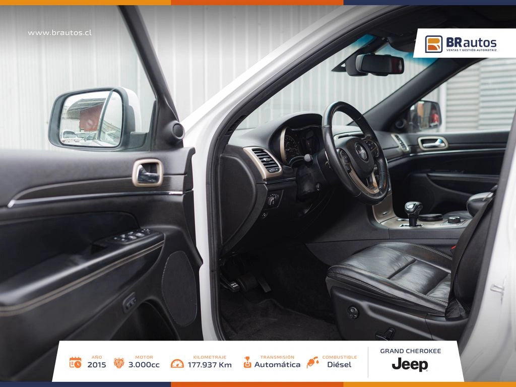 Jeep Grand Cherokee Limited 3.0 TD 4x4 2015 | Único Dueño | Diésel | Santiago