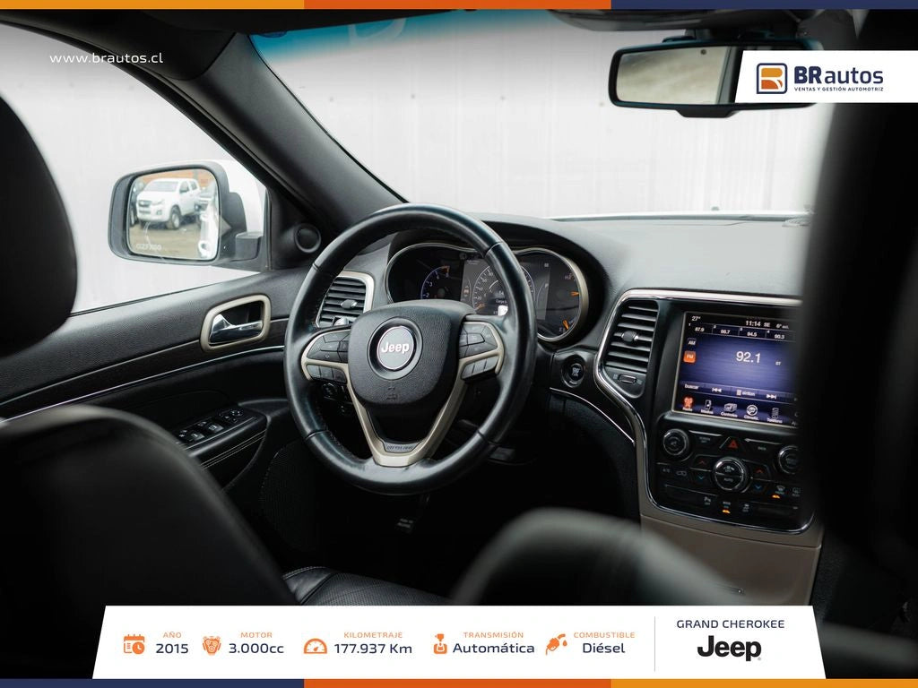 Jeep Grand Cherokee Limited 3.0 TD 4x4 2015 | Único Dueño | Diésel | Santiago