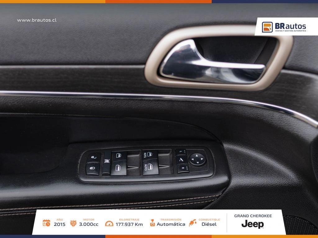 Jeep Grand Cherokee Limited 3.0 TD 4x4 2015 | Único Dueño | Diésel | Santiago