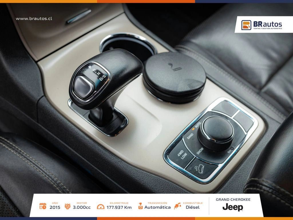 Jeep Grand Cherokee Limited 3.0 TD 4x4 2015 | Único Dueño | Diésel | Santiago