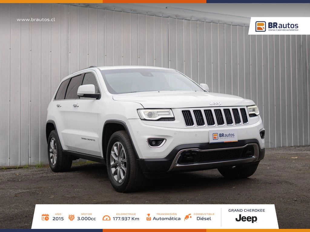 Jeep Grand Cherokee Limited 3.0 TD 4x4 2015 | Único Dueño | Diésel | Santiago