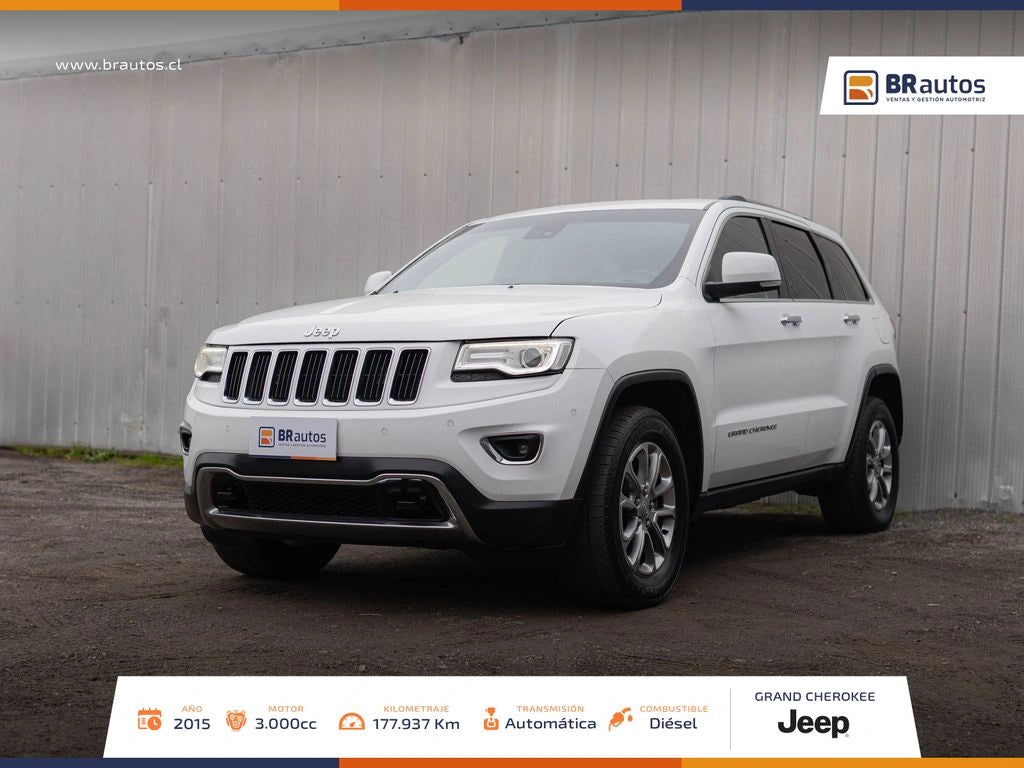 Jeep Grand Cherokee Limited 3.0 TD 4x4 2015 | Único Dueño | Diésel | Santiago