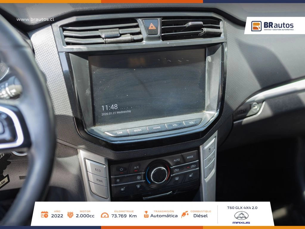 Maxus T60 GLX 2.0 Diésel 2022 | 4x4 | 73.769 KM | Los Angeles