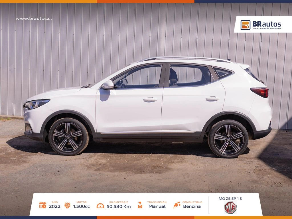 Vista lateral MG ZS 2022 barras de techo Los Ángeles