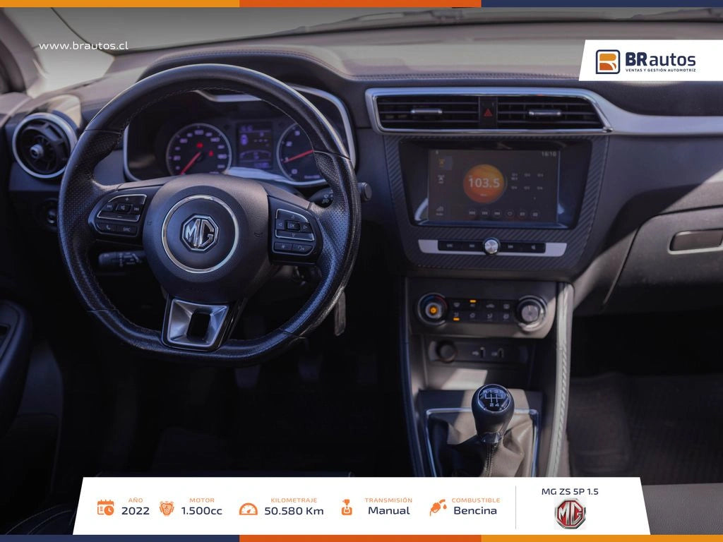 MG ZS 1.5 STD MT 2022 | 50.580 KM | Equipamiento Full | Los Ángeles