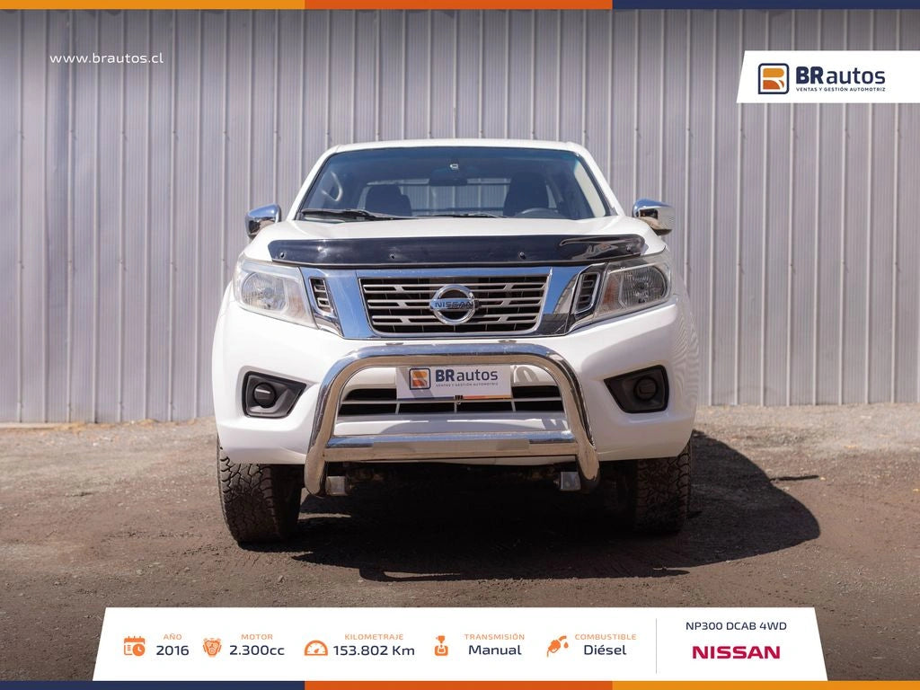 Nissan NP300 2016 frente camioneta blanca 4x4