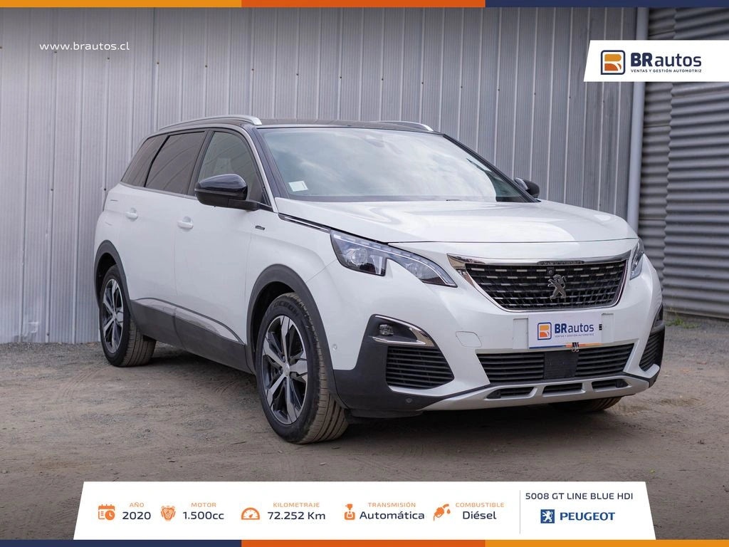 Peugeot 5008 GT Line BlueHDi 2020  | 72.252 KM | Diésel - Los Angeles