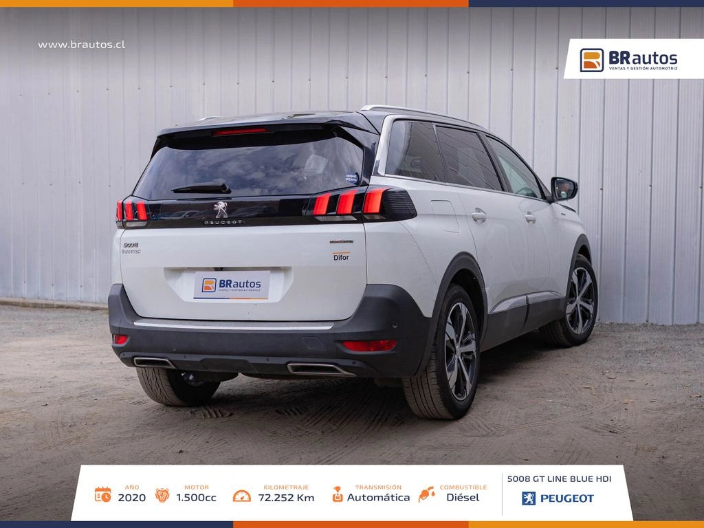 Peugeot 5008 GT Line BlueHDi 2020  | 72.252 KM | Diésel - Los Angeles