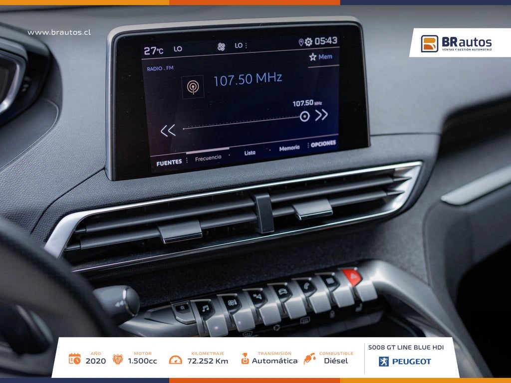 Peugeot 5008 GT Line BlueHDi 2020  | 72.252 KM | Diésel - Los Angeles