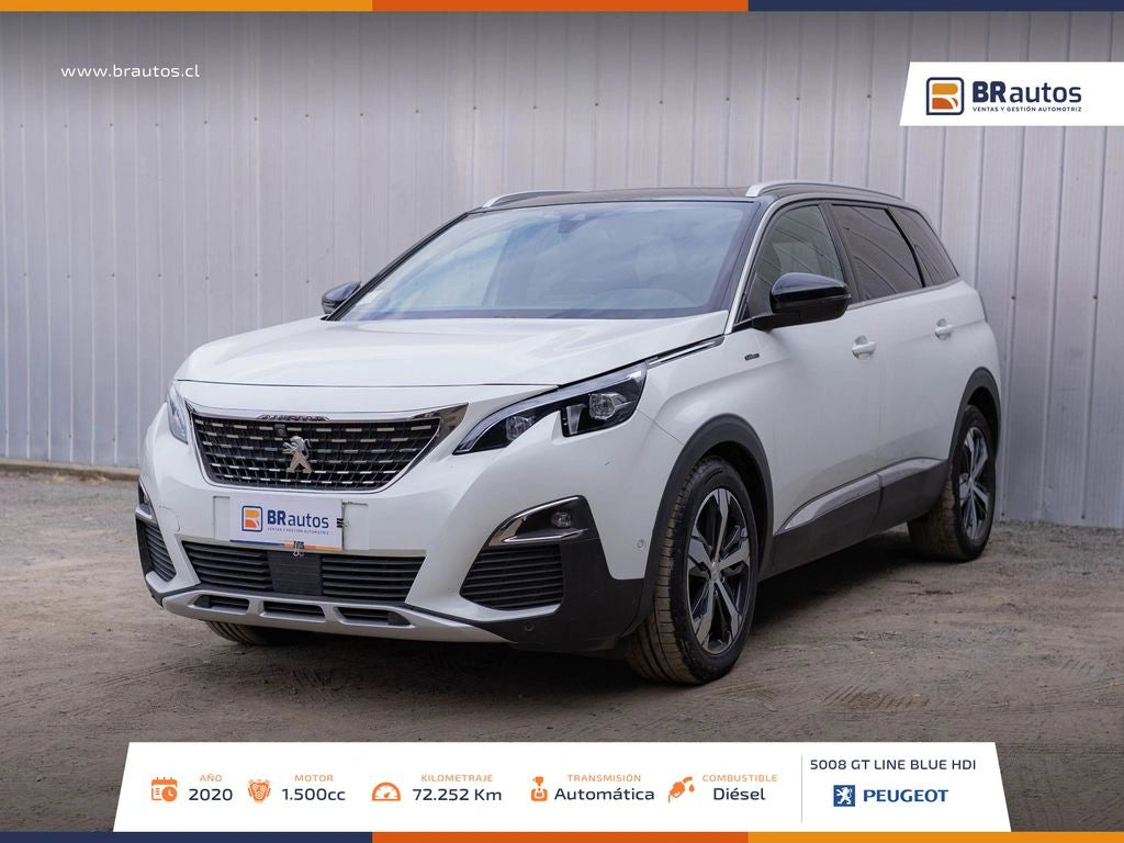 Peugeot 5008 GT Line BlueHDi 2020  | 72.252 KM | Diésel - Los Angeles