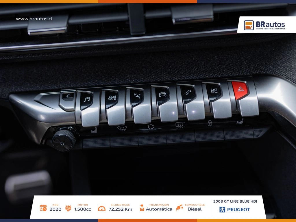 Peugeot 5008 GT Line BlueHDi 2020  | 72.252 KM | Diésel - Los Angeles