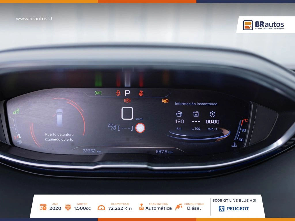 Peugeot 5008 GT Line BlueHDi 2020  | 72.252 KM | Diésel - Los Angeles