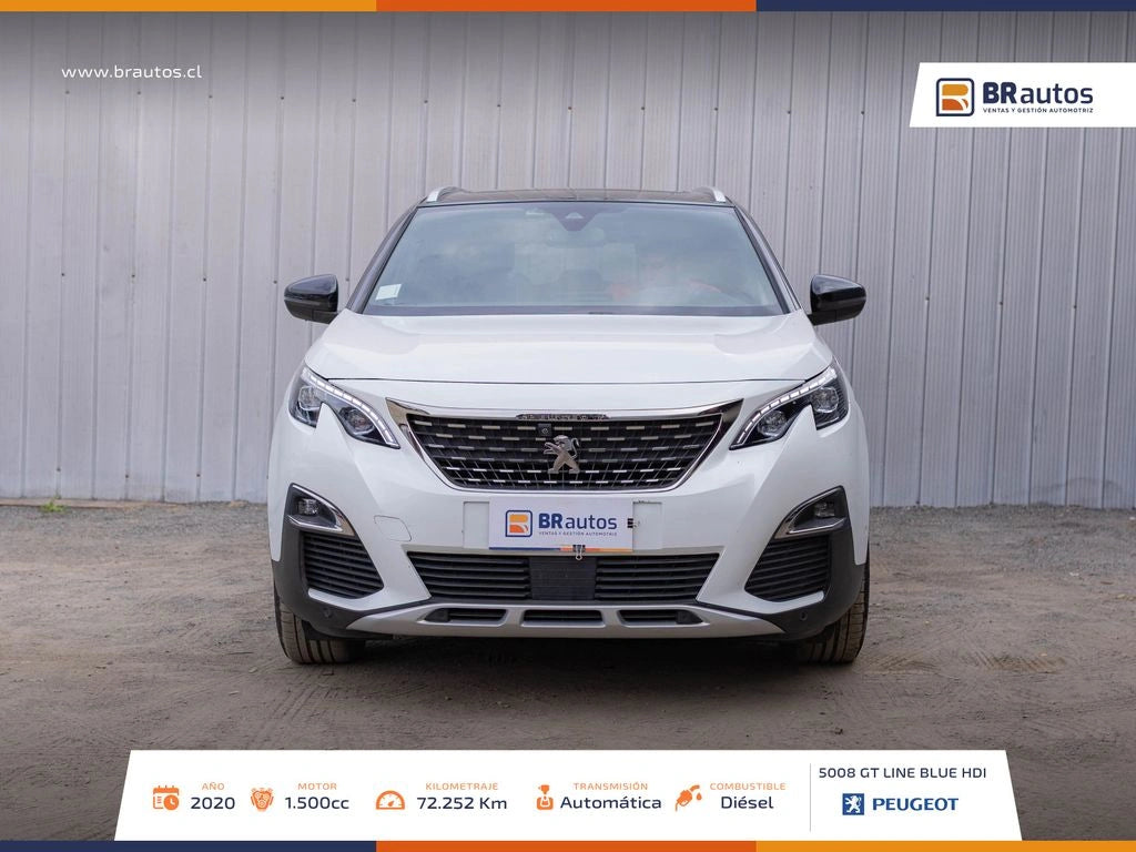 Peugeot 5008 GT Line 2020 frente deportivo luces LED
