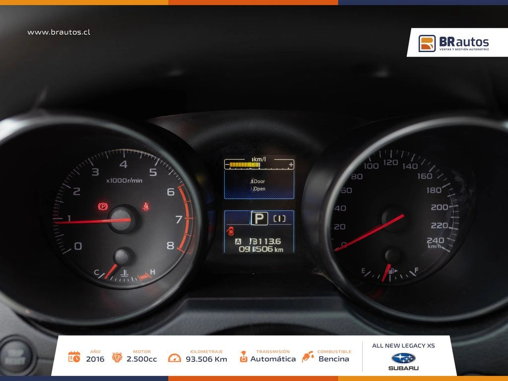 Subaru Legacy 2.5 XS 2016 | AWD Simétrico | 93.506 KM | Los Angeles