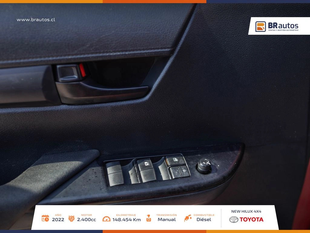 Toyota Hilux DX 2.4 Diésel 2022 | 4x4 | 7 Airbags | Los Angeles