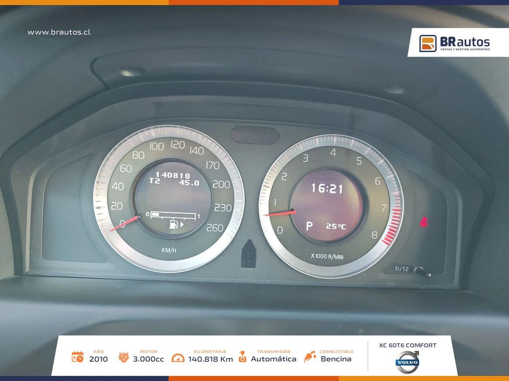 Volvo XC60 T6 Comfort 2010 | 285 HP | Tracción AWD - Los Angeles
