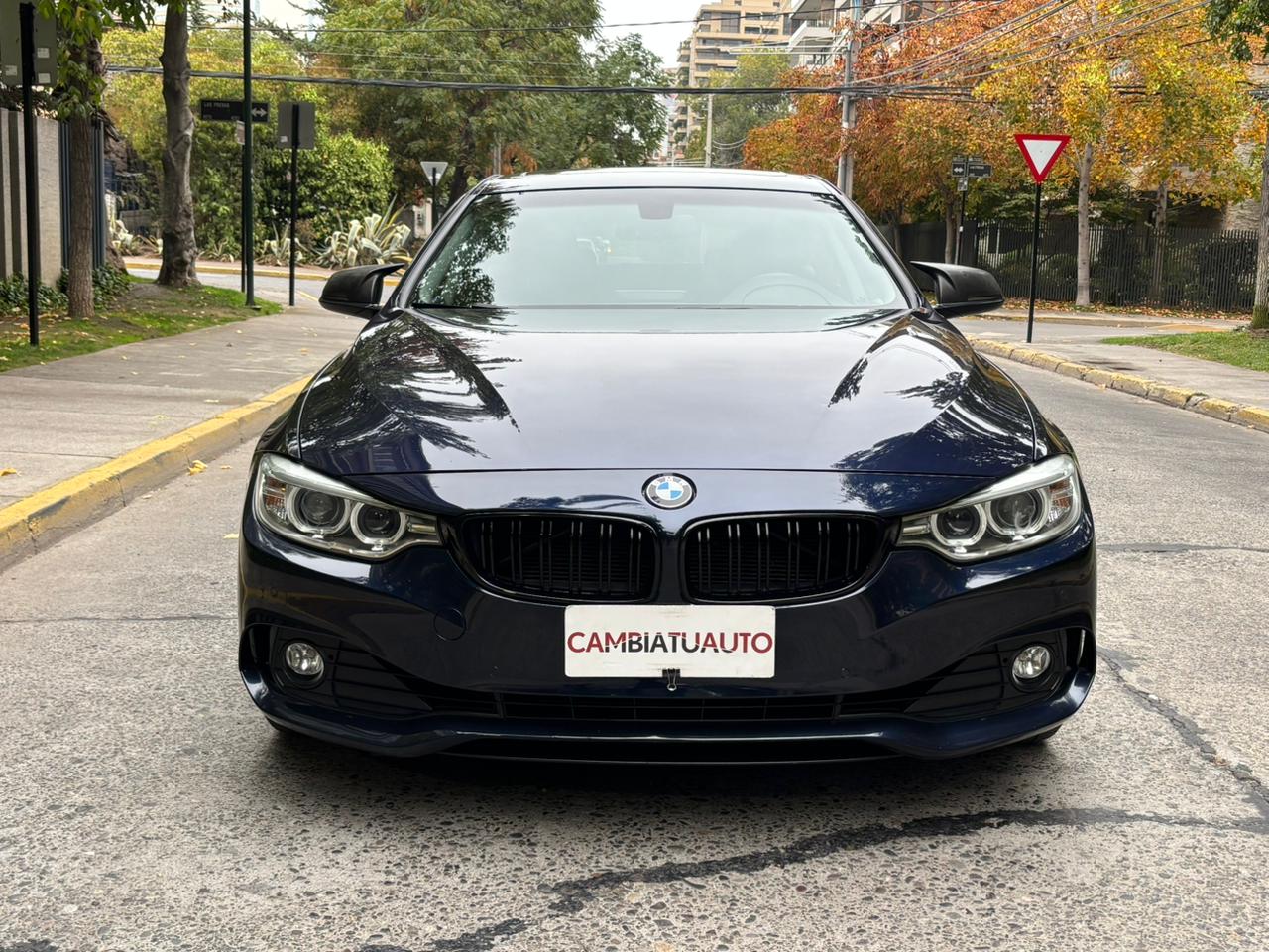 BMW 420i Gran Coupé 2016 frente deportivo gris oscuro